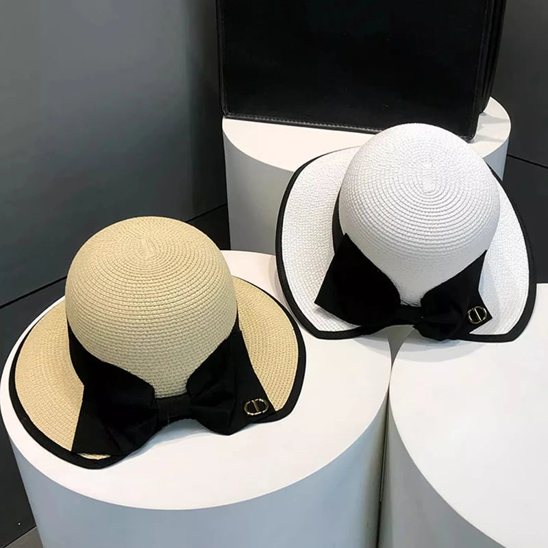 Bowknot Straw Hat